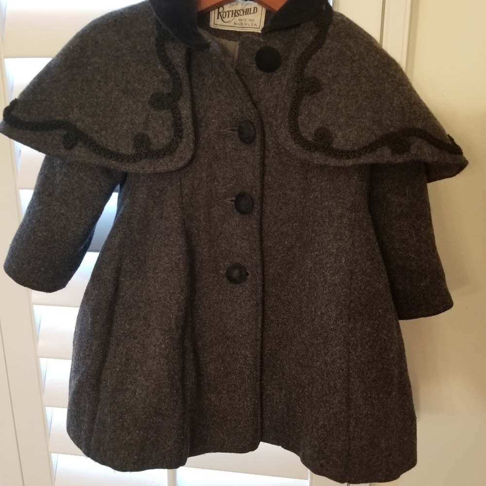 Rothschild 2T Girls Charcoal/Grey with black trim - Picture 6 of 8